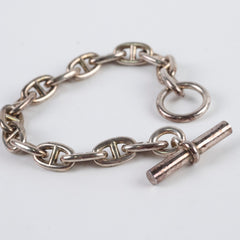 Hermes Silver Chaine D'ancre Bracelet