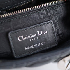 Christian Dior Mini Lambskin Lady Dior Black