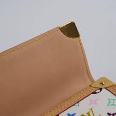 Louis Vuitton Multicolor Fold Long Wallet White