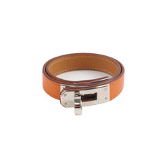 Hermes Kelly Double Tour Bracelet Orange Size S/T2