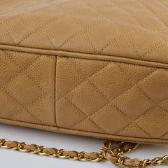 Chanel Vintage 1991-1994 Camera Bag Beige Caviar
