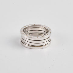 Bulgari B.Zero1 Ring 4 Bands Size 65 White Gold