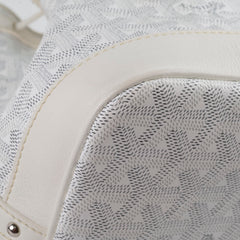 Goyard Petite Flot Bucket Bag White
