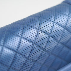Chanel Old Medium Boy Metallic Blue