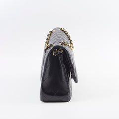 Chanel Double Flap Jumbo Black Lambskin GHW