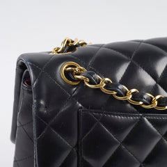 Chanel Double Flap Jumbo Black Lambskin GHW