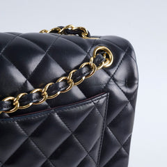 Chanel Double Flap Jumbo Black Lambskin GHW