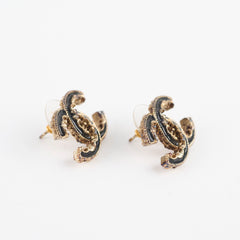Chanel CC Earrings Black Costume Jellewery
