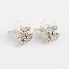 Chanel Crystal CC Earrings Costume Jewellery
