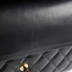 Chanel Double Flap Jumbo Black Lambskin GHW
