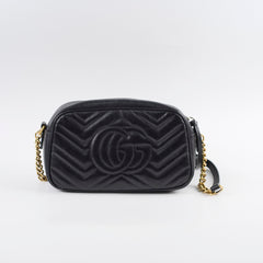 Gucci Small Marmont Camera Bag Black