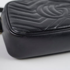 Gucci Small Marmont Camera Bag Black