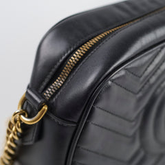 Gucci Small Marmont Camera Bag Black