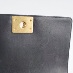 Chanel Tweed Chevron Boy Old Medium Black/ White