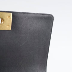 Chanel Tweed Chevron Boy Old Medium Black/ White