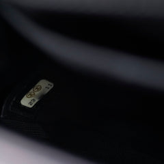 Chanel Tweed Chevron Boy Old Medium Black/ White