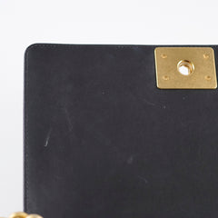 Chanel Tweed Chevron Boy Old Medium Black/ White