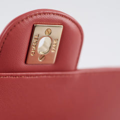 Chanel Mini Rectangular Chevron Calfskin Clay 2018