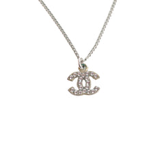 Chanel CC Logo Crystal Necklace