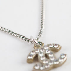 Chanel CC Logo Crystal Necklace