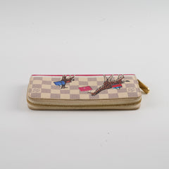 Louis Vuitton Long Wallet Damier Azur 2017 Christmas Animation