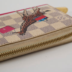 Louis Vuitton Long Wallet Damier Azur 2017 Christmas Animation