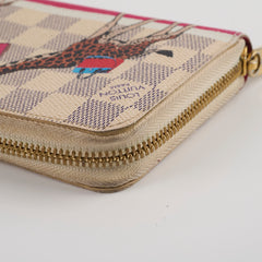 Louis Vuitton Long Wallet Damier Azur 2017 Christmas Animation