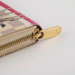Louis Vuitton Long Wallet Damier Azur 2017 Christmas Animation