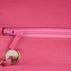 Chanel Classic Double Flap Medium Pink Caviar