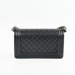 Chanel Old Medium Boy Black