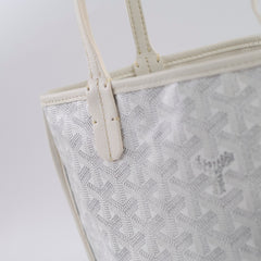 Goyard Mini Anjou Tote PM White
