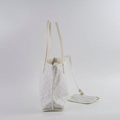 Goyard Mini Anjou Tote PM White
