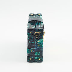 Louis Vuitton Crocodile Petite Malle Green Microchip