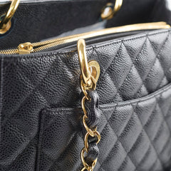Chanel GST Tote Caviar Black