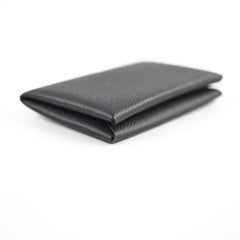 Hermes Calvi Card Holder Epsom Noir