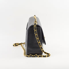 Chanel 24K Vintage Jumbo Single Flap Caviar Black