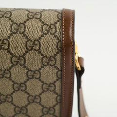 Gucci Horsebit 1955 GG Shoulder Bag Brown