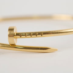 Cartier Juste Un Clou JUC SM Bracelet Yellow Gold Size 18