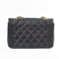 Chanel Vintage Medium Caviar Diana Bag Black