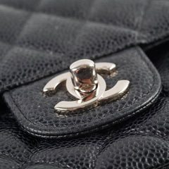 Chanel Medium Classic Flap Black Caviar SHW
