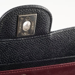 Chanel Medium Classic Flap Black Caviar SHW