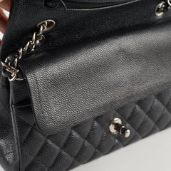 Chanel Medium Classic Flap Black Caviar SHW