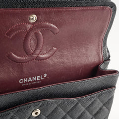Chanel Medium Classic Flap Black Caviar SHW