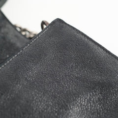 Chanel Square Boy Bag Nubuck Suede/Leather Black