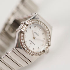 Omega Constellation 20mm Ladies Watch with Diamonds