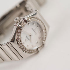 Omega Constellation 20mm Ladies Watch with Diamonds