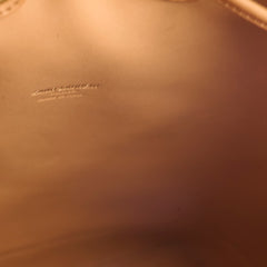 Saint Laurent Monogram Canvas Bucket Bag Beige