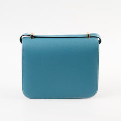 Hermes Constance 18 New Blue Jean W Stamp 2024