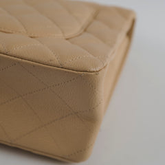 Chanel Jumbo Single Flap Caviar Beige