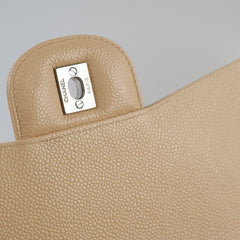 Chanel Jumbo Single Flap Caviar Beige